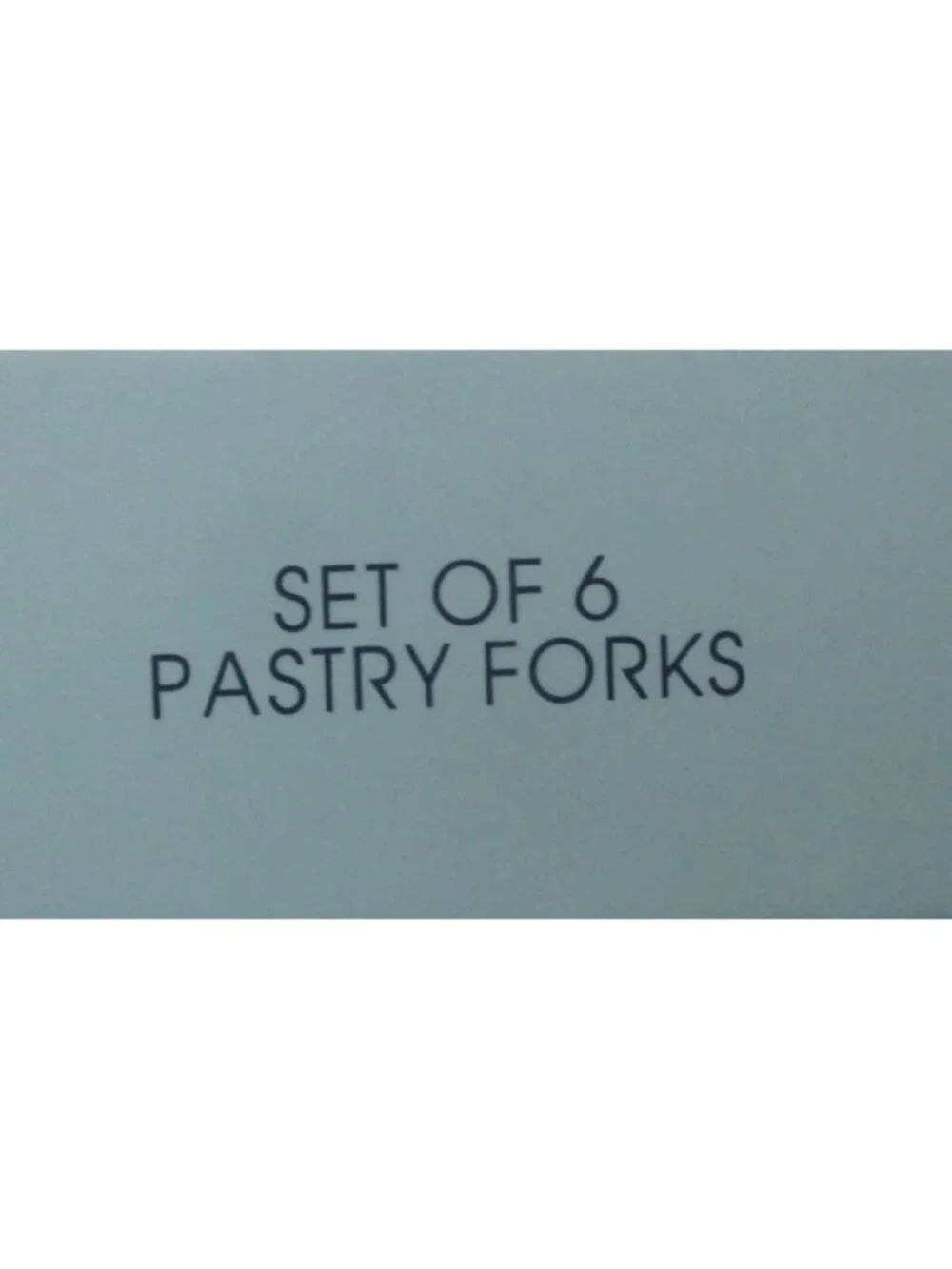 Spode Blue Italian Pastry Pastry Forks Set Of 6 With Decorative Porcelain Handle